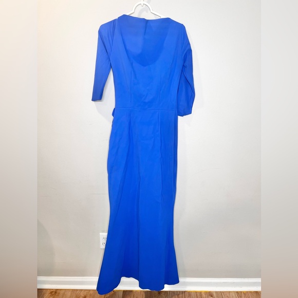 Chiara Boni La Petite Robe Kate Slit Detail Boat Neck Dress Royal Blue S… - Picture 5 of 5